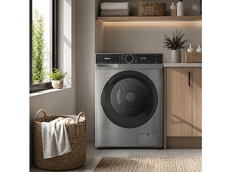 EDESA EWF-7201 X — Lavadora carga frontal, 7 kg, 15 programas, Inox - Imagen 5