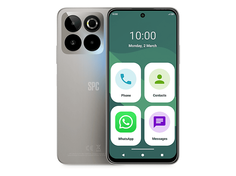 SPC ZEUS 2 ELITE — Smartphone, 128 GB, 8 GB RAM, 5000 mAh, Lunar Mist - Imagen 5