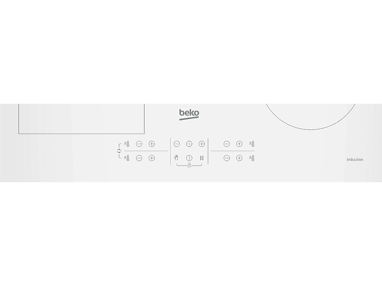 BEKO — Placa de inducción, Blanco, Placa inducción- Beko HII64200FMTW, 4 zonas + 1 FlexiZone, IndyFlex - Imagen 6
