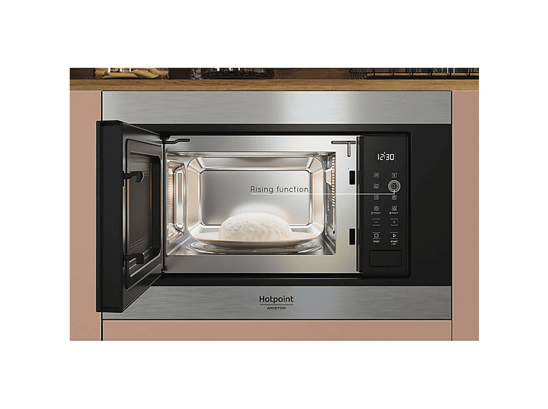 HOTPOINT MF20S IX HA.1 — Microondas integrable, 900 W, Negro, 6 potencia, 20 l - Imagen 6