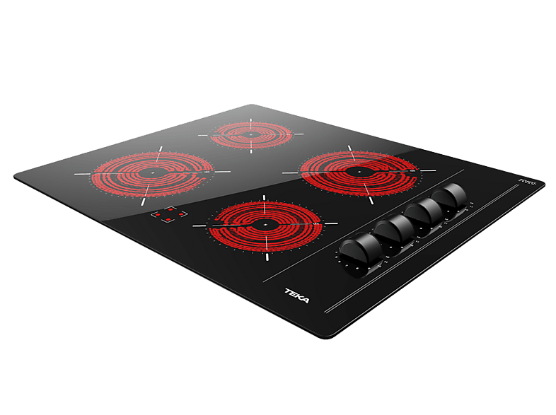 TEKA TBC 64000 XFL — Placa vitrocerámica, Zona grande 18 cm, 60 cm, Negro, 4 zonas - Imagen 6