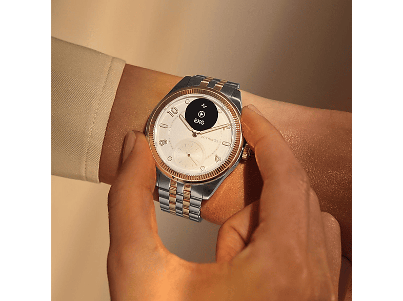 WITHINGS ScanWatch Nova Brillant — Smartwatch, Oro, Acero inoxidable - Imagen 6