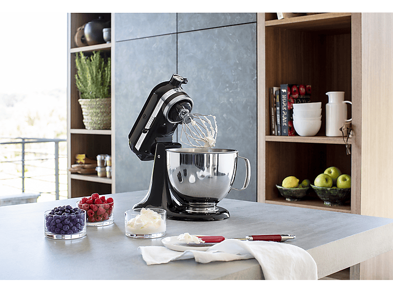 KITCHENAID 5KSM125EOB — Robot amasador, 300W, 4.8L, Negro - Imagen 6