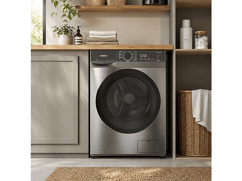 EDESA EWF-7201 X — Lavadora carga frontal, 7 kg, 15 programas, Inox - Imagen 6