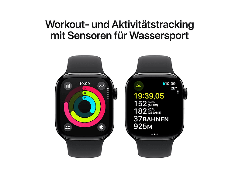 APPLE Watch Series 10 — Smartwatch, Aluminio, Negro, S/M - Imagen 7