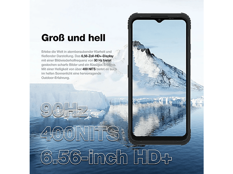 AGM MOBILE H Max — Smartphone, Negro, 256 GB, 8 GB RAM, 90 Hz - Imagen 7
