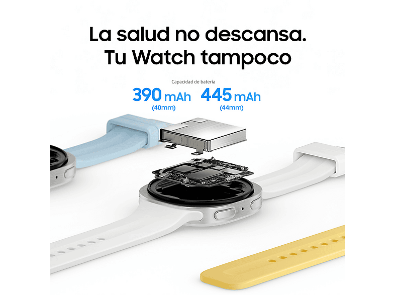 SAMSUNG Galaxy Watch9 BT 44 mm — Smartwatch, 32 GB, 2 GB RAM, Plata, 1.5" - Imagen 7