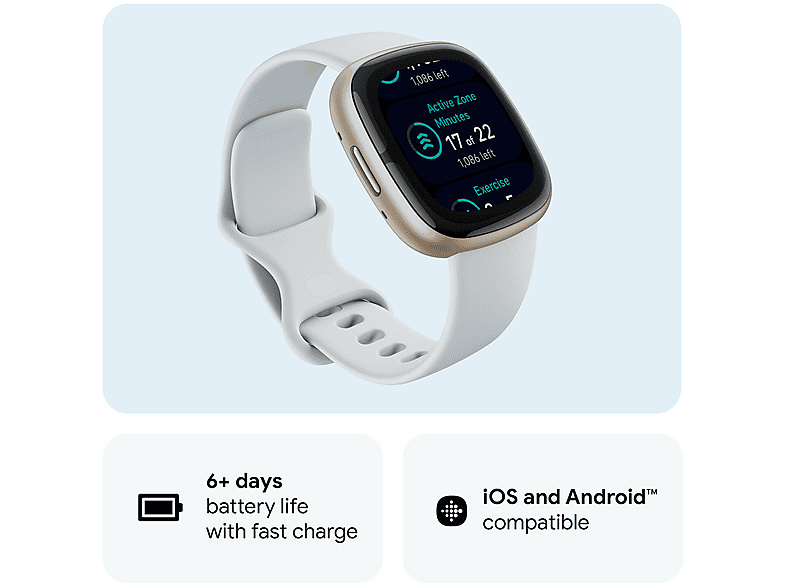 FITBIT SENSE 2 AZUL ORO — Smartwatch, 4.05 cm, Aluminio - Imagen 7