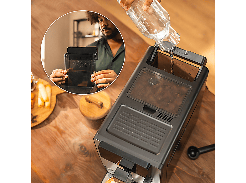 CECOTEC Cremmaet Latte — Cafetera superautomática, 1300 W, Negro, 19 bar, 400 ml - Imagen 7