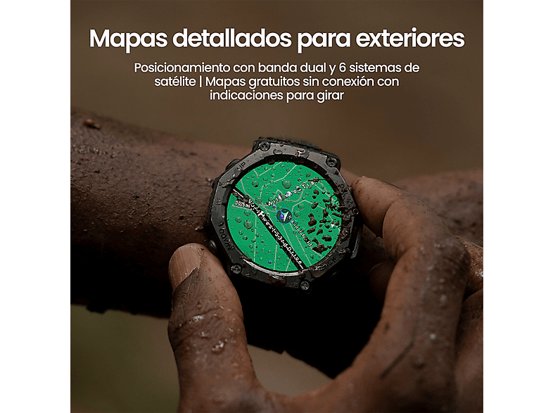 AMAZFIT T-Rex 3 — Smartwatch, Táctil, Silicona, Onyx, 1.5" AMOLED - Imagen 7