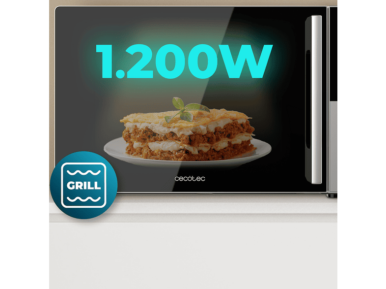 CECOTEC Convection 2500 Touch — Microondas, 2200 W, Negro, 25 l - Imagen 7