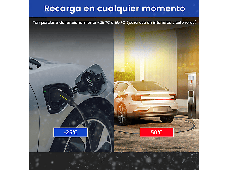 SMORGR 8 M 11kW 16A IP67 Tipo 2 — Cargadores vehículos eléctricos, plateado - Imagen 7