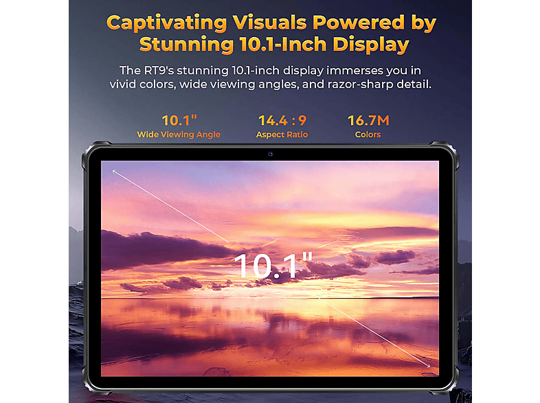 OUKITEL RT9 — Tablet, 256 GB, Negro, 6 GB RAM, 10,1" - Imagen 7