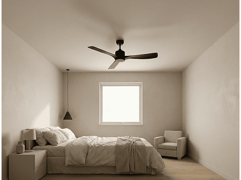PURLINE TiomanD132C0365189 — Ventilador de techo, 6 velocidades, Negro - Imagen 7