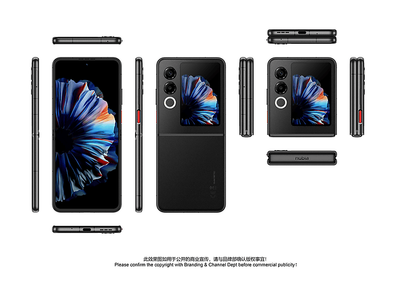 NUBIA Flip 2 5G — Smartphone, Negro, 256 GB, 8 GB RAM, 6,9" 120 Hz - Imagen 7