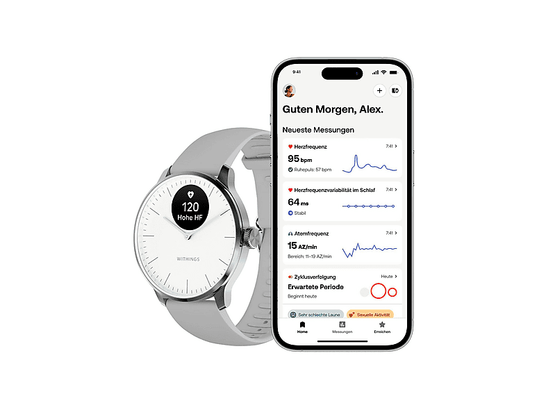 WITHINGS ScanWatch Light — Smartwatch, Oro, Acero inoxidable (ref. 135700641) - Imagen 8