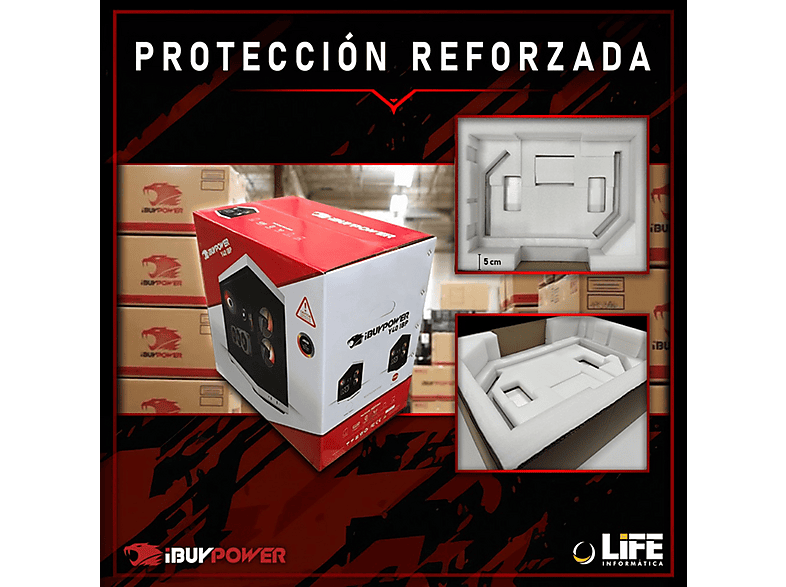 IBUYPOWER Fighter Recon Lite — PC Gaming, 16 GB RAM, 1 TB SSD, Negro, AMD Ryzen 5 8400F - Imagen 8