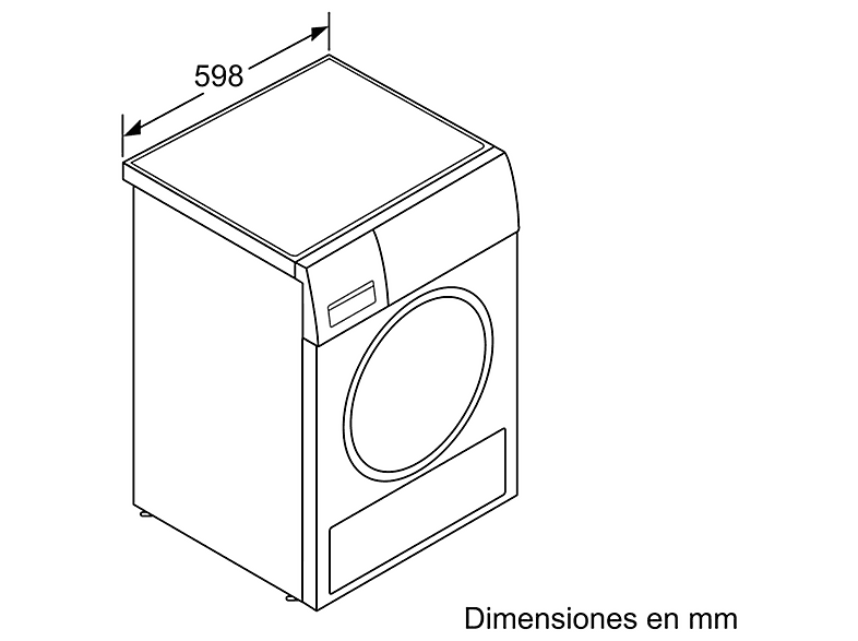 BOSCH WTR85V91ES — Secadora, 8 kg, Blanco, Bomba de calor - Imagen 8