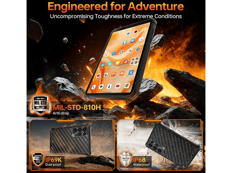OUKITEL RT11 5G — Tablet, 128 GB, Negro, 8 GB RAM, 8" - Imagen 8
