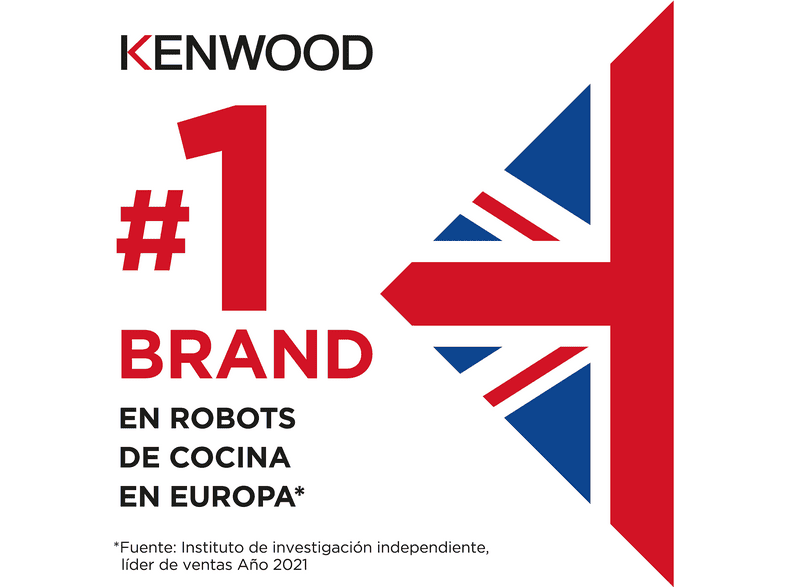 KENWOOD- — Robot de cocina, 1000 W Bol de 5 l, Rojo, Kenwood kMix KMX750RD, Amasadora de repostería - Imagen 8