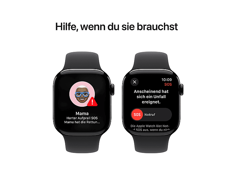 APPLE Watch Series 10 — Smartwatch, Aluminio, Negro, S/M - Imagen 8