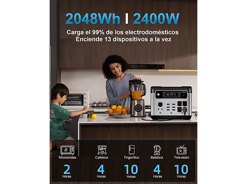 OUKITEL P2400 — Estación de energía portátil - Imagen 9