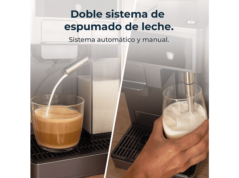 CECOTEC FreeStyle Latte T — Cafetera de cápsulas, 1350 W, Gris, 20 bar, 0,4 l - Imagen 9