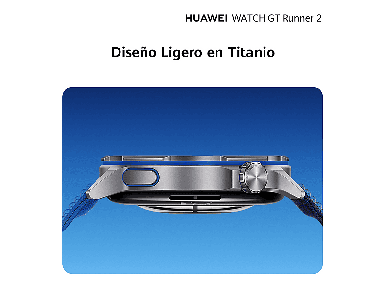 HUAWEI WATCH GT Runner 2 — Smartwatch, Azul, Reloj Inteligente con GPS Ultra Preciso en runnning, 14 días Autonomía, Maratón Mode - Imagen 9