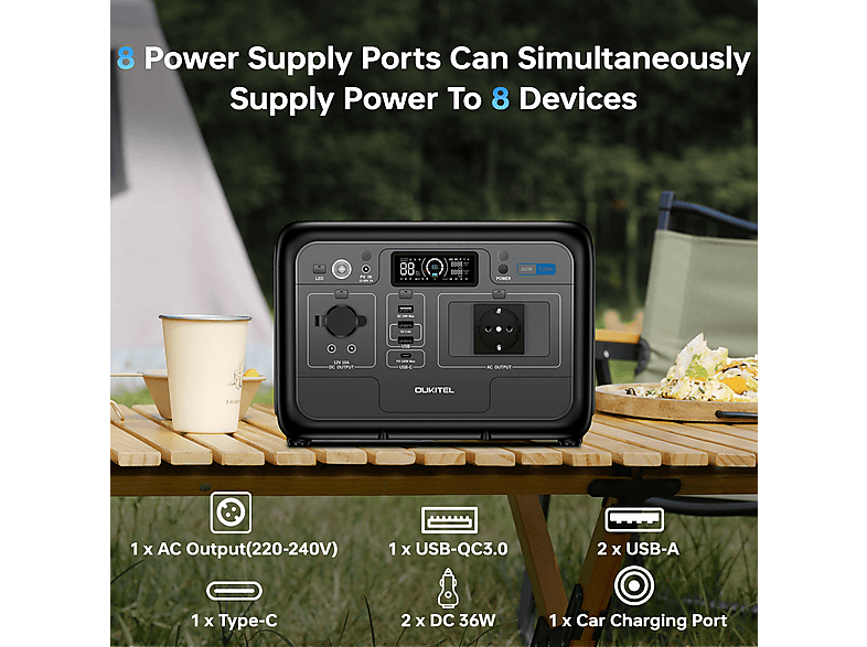 OUKITEL P800E — Estación de energía portátil - Imagen 9