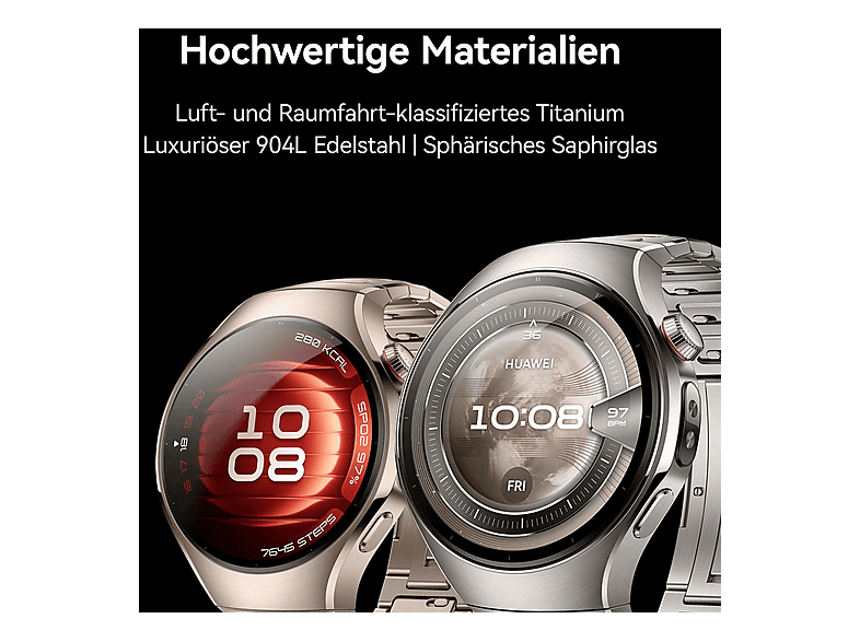 HUAWEI WATCH 5 46MM TITANIUM — Smartwatch, Titanio, Plata - Imagen 9