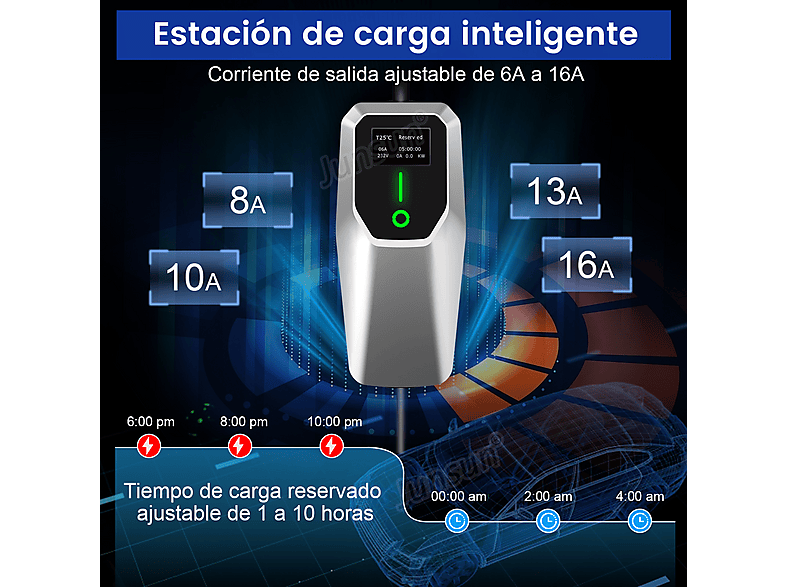 SMORGR 8 M 11kW 16A IP67 Tipo 2 — Cargadores vehículos eléctricos, plateado - Imagen 10