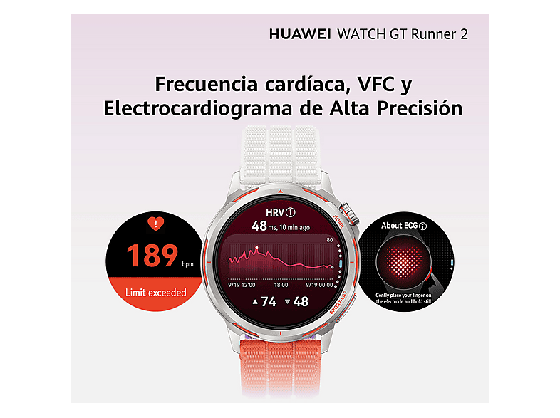 HUAWEI WATCH GT Runner 2 — Smartwatch, Azul, Reloj Inteligente con GPS Ultra Preciso en runnning, 14 días Autonomía, Maratón Mode - Imagen 10
