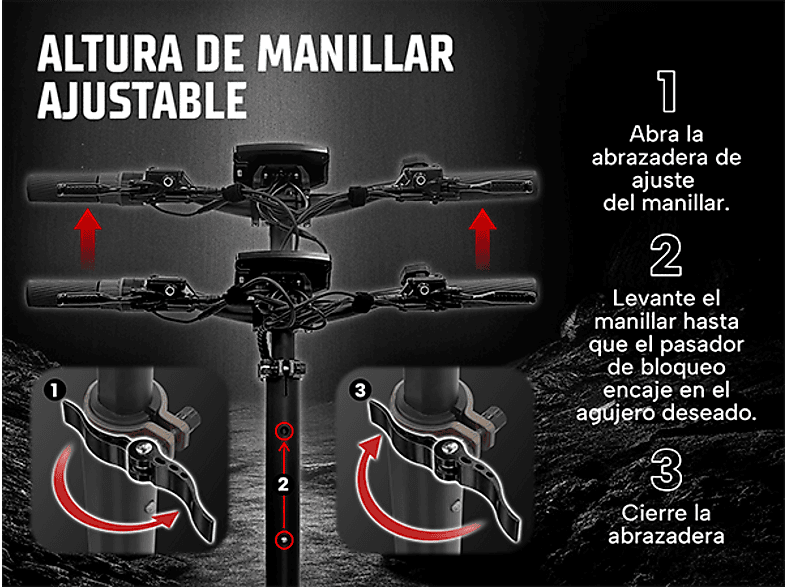 ZWHEEL ZWolf Duo — Patinete eléctrico, Pot. máx. 2000 W, Carga máx. 120 kg, 20000 mAh, 70 km autonomía - Imagen 11