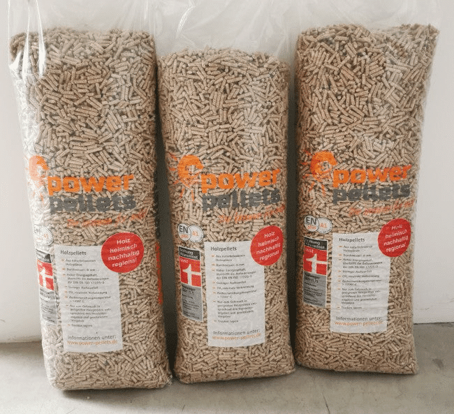 PowerPellets Pellets de Madera ENplus A1 - Palet 65 Sacos x 15 kg Calidad Premium Alemana