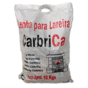 Carbrica Leña para Chimenea Mezcla Seca de Eucalipto y Olivo - Palet 55 Sacos x 10 kg